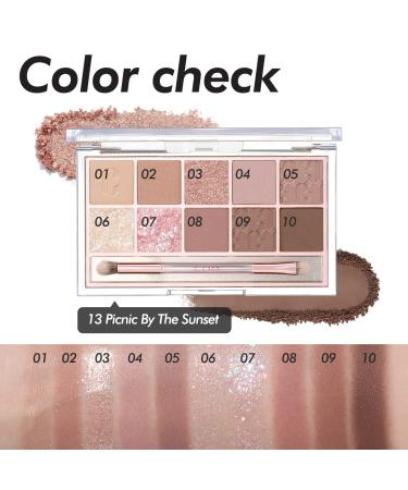 CLIO Pro Eye Shadow Palette - Picnic by the Sunset | Matte, Shimmer, Glitter, Long-Wearing - Buy Online on GoSupps.com