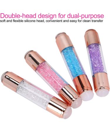 Premium Nail Studio Manicure Stamp Kit - 4 Silicone Sets & Double-Head Nail Art Tools for Home Use - Buy Online on GoSupps.com