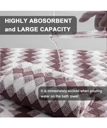 Luxurious Coffee Washcloth Set - 4 Pack 13x13 Fingertip Towels for Bathroom & Kitchen - Buy Online on GoSupps.com