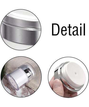 3Pcs Airless Pump Bottle Dispenser Container Airtight Containers Bottle Refillable Empty Bottles Moisturiser Pump Dispensertravel Bottles for Toiletries for Lotions Creams Makeup - Buy Online on GoSupps.com