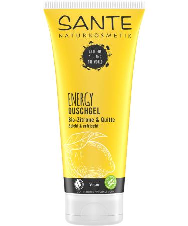 SAINTS SANTE Naturkosmetik Energy Shower Gel fresh citrus stimulates body and senses protects against dehydration vegan 1 x 200 ml