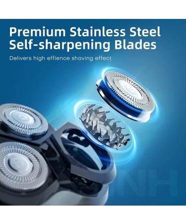 LOBINH Men's Electric Shaver - Waterproof IPX7 Wet/Dry Rechargeable Rotary Razor with Pop-up Trimmer & Fast Charging - PA188 - Buy Online on GoSupps.com