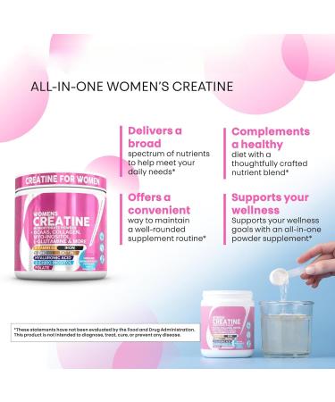 2Packs Creatine for Women Creatine Monohydrate Serving to Support Energy Lean Muscle Mass and Mental Clarity Unflavored Vegan NonGMO - Buy Online on GoSupps.com