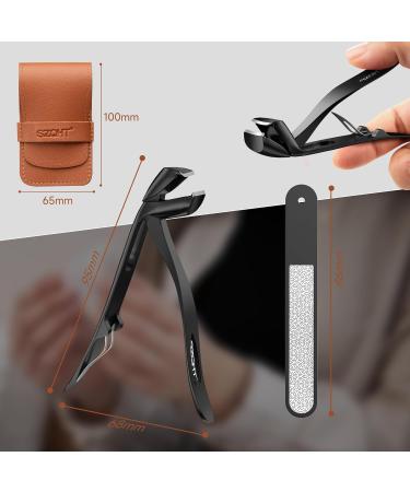 Premium Stainless Steel Nail Clippers - Ergonomic Toenail Clipper with Storage | Perfect Gift Idea | Nail Perfection - Buy Online on GoSupps.com