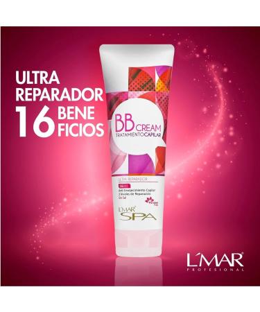 Shop L MAR BB Cream Hair Treatment - Anti-Aging Hydrating Frizz Control & Color Protection | Paraben & Salt Free - 8.8 oz - Buy Online on GoSupps.com