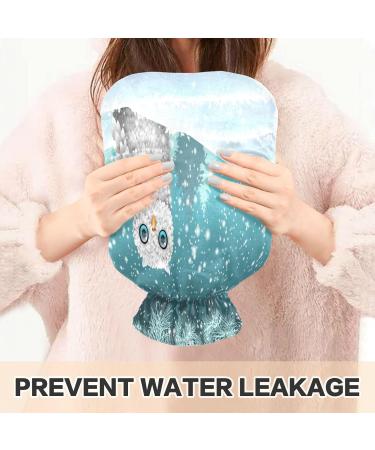 Buy 2 Litre Hot Water Bottle with Soft Fleece Cover - Christmas Motif | Ideal for Hot & Cold Compresses - International Shipping Available - Buy Online on GoSupps.com