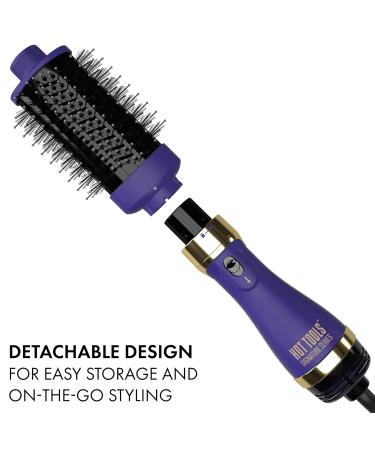 HOT Tools HTDR5589F Pro Signature One Step Volumizer and Blowout Hair Dryer Detachable Travel Friendly Oval Design Multiple Heat Settings Small Size Activated Charcoal Blue 2.4" INCH ONE STEP - Buy Online on GoSupps.com