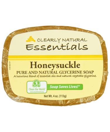 Clearly Natural Bar Soap Honeysuckle 4 oz 3 pk