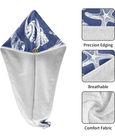 Super Absorbent Hair Towels 2 Pack | Quick Dry Hair Turbans for Women & Girls | Ideal for Travel & Home Use - Buy Online on GoSupps.com