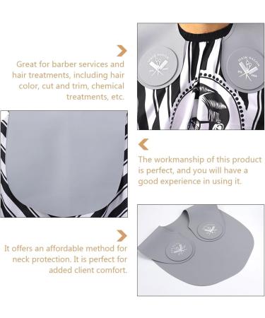 Hairdressing Shawl | Silicone Cap for Barber Shop and Salon - Hair Styling and Cutting Aids Bendable Collar for Perm Hair Dyeing Haircut Hair Braiding Dtt Gray - Buy Online on GoSupps.com