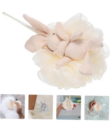 Angoily Bath Mesh Sponge Bath Loofah Bathroom Supply Exfoliating Loofah Cleaning Loofah Adorable Bath Balls Loofah Sponge Bathing Accessory Mesh Bath Household Pe Pink Child Wishing Rabbit - Buy Online on GoSupps.com