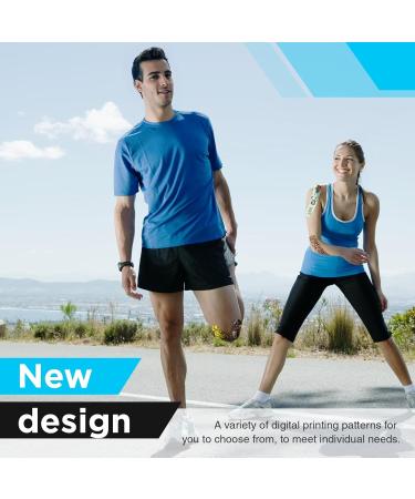 OK TAPE Hypoallergenic Kinesiology Tape - Elastic Sports Athletic Tape 2 Rolls (2in x 16.4ft) - Digital Printed Lightning Design for Pain Relief & Support - Buy Online on GoSupps.com