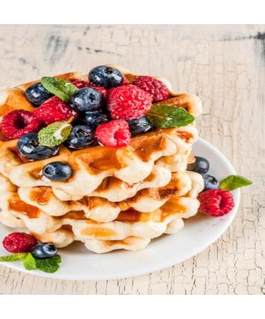 Vegan Belgian Waffle 20x90g ready to add your choice of topping. Ready to eat Waffles Resturant Quality - Buy Online on GoSupps.com