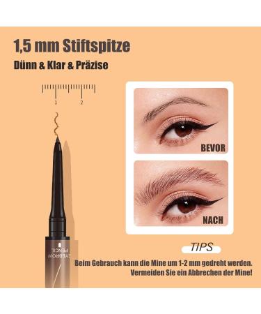 EONFAVE 2in1 Magic Eyebrow Pen with 4 Points 3D Microblading Eyebrow Pen Waterproof and Smudgeproof New Eyebrow Pencil More Durable and Natural Dark Gray 03 - Buy Online on GoSupps.com