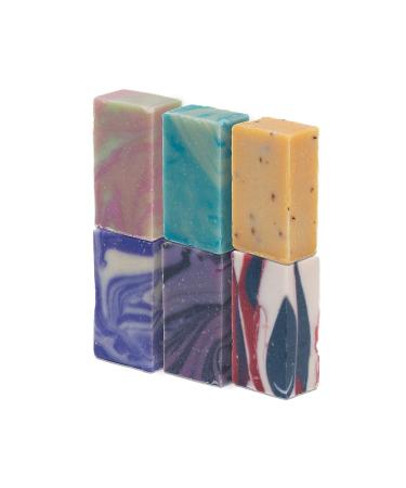 HIDDEN GEM SOAPS 6-Pack All Natural Handcrafted Bar Soaps | Cold Process | Made in USA | Palm Oil Free | Vegan | Lavender, Raspberry Vanilla, Cherry, Cooling, Barbary Fig, Lemon - Buy Online on GoSupps.com