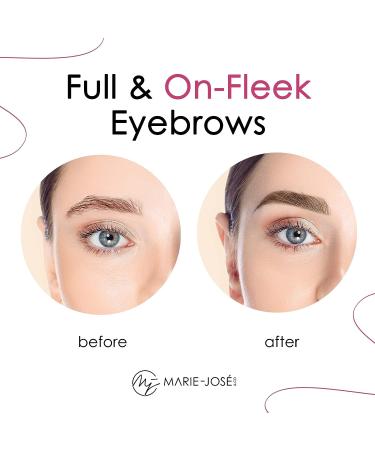 Marie-Jos & Co Henna Eyebrow Tint Medium Brown Dye - Long-Lasting, Water & Smudge Proof Powder for Spot Coloring - 5 Sachets (50 Applications) - Buy Online on GoSupps.com