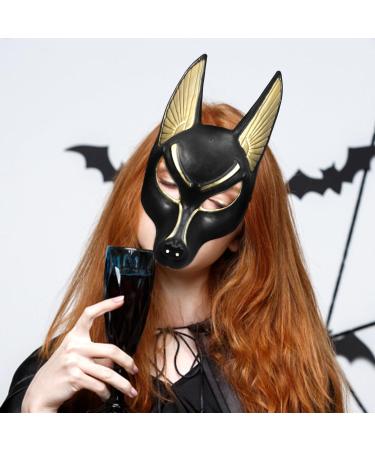 Buy Ciieeo Egyptian Anubis Mask | Adult Plastic Cosplay Costume Accessories for Halloween & Parties - Buy Online on GoSupps.com