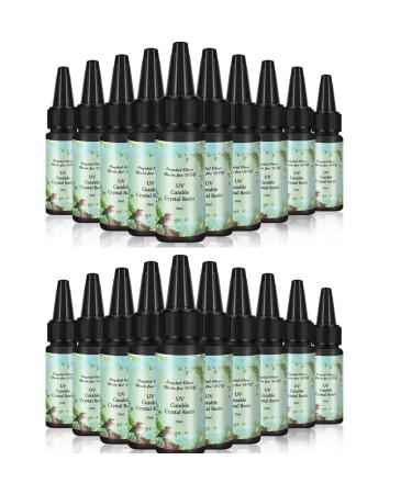20 pieces 30 ml crystal epoxide-adhesive nail art tools for do-it-yourselfers professional craftsmanship jewelry production watering and coating 20*30ml UV resin