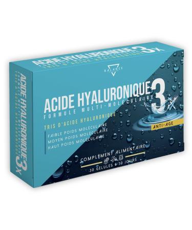 HYALURONIC ACID | Hyaluronic Acid Capsules | High Dose Multimolecular Formula with High Molecular Weight Hyaluronic Acid | 30 Vegetable Capsules