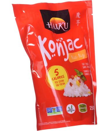 Konjac Rice Haiku Vegan Healthy Alternative Low Calorie Gluten Free High Fiber 250 g (Pack of 6) - Buy Online on GoSupps.com