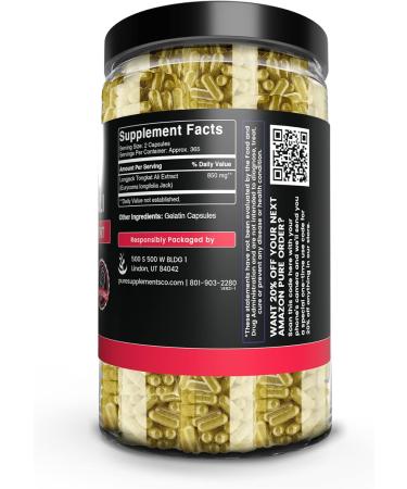 Buy Pure Original Ingredients Longjack (Tongkat Ali) - 730 Capsules | No Fillers Lab Verified 100% Pure - Buy Online on GoSupps.com