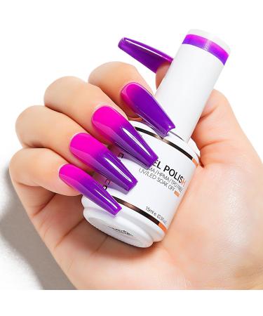 Gel Nail Polish 1 Pcs 15ml Color Changing Gel Polish Soak Off LED U V Gel for Nail Art Manicure Salon DIY -BJ01 WBJ01