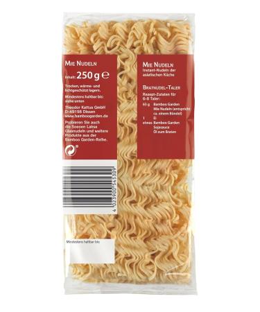 Bamboo Garden Mie Pasta - Instant Noodles for Asian Cuisine | Vegan | 250g | Ideal for Fried Pasta & Soups | International Shipping - Buy Online on GoSupps.com