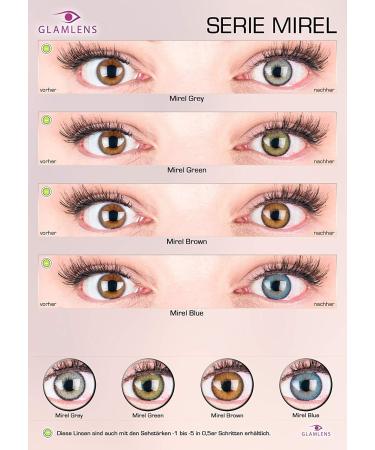 Buy Glamlens Mirel Brown Colored Contact Lenses | Comfortable Natural Silicone | 1 Pair (0.00 Diopters) - International Shipping - Buy Online on GoSupps.com