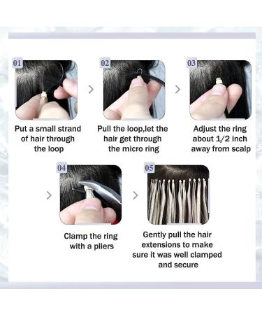 Buy Hetto Microring Extensions | Real Hair Brown Loop Extensions | Remy Hair #4 55cm 50g - Smooth & Invisible - Buy Online on GoSupps.com