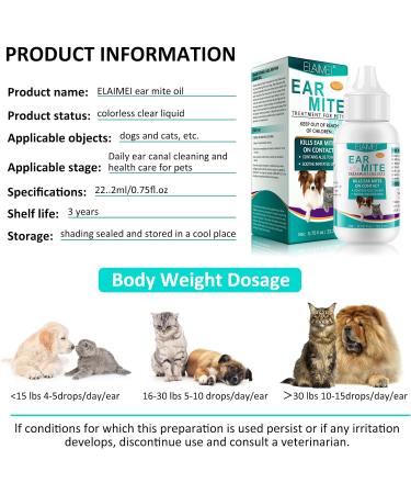 Ear Care For Dogs Ear Cleaner For Dogs Provides Relief For Yeast Infection Ear Mite Treatment For Pets Offers Relief For Pets Suffering From Ear Mites&Built-Up Wax And Dirt.For Puppy Cats And Dogs - Buy Online on GoSupps.com
