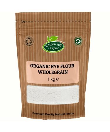 Organic Rye Wholemeal Flour 1kg by Hatton Hill Organic - Free UK Delivery - Buy Online on GoSupps.com