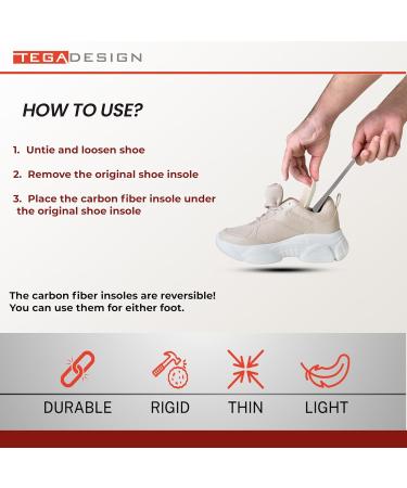 Kids Carbon Fiber Insoles for Toe Walking - Rigid Shoe Inserts for Toddlers & Big Kids - Correct Tiptoe Walking - Size Little Kid 9.5 - 1 Pair - Buy Online on GoSupps.com