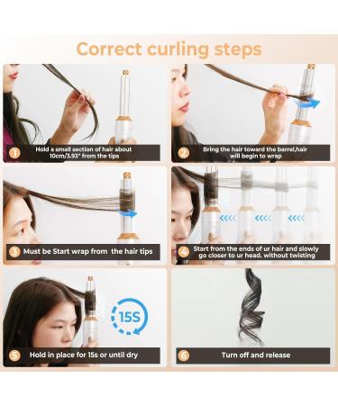 5-in-1 Multi Hair Dryer Styler - High-Speed Ionic Brush for Curling Volumizing & Straightening | Professional Salon Tool (Gold & White - Buy Online on GoSupps.com