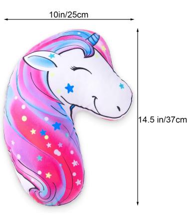 Basumee Unicorn Seat Belt Covers for Kids - Car Seat Head Support & Shoulder Pads for Toddlers and Babies in Red - Buy Online on GoSupps.com
