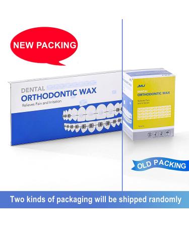 Braces Wax 10 Pack - JMU Orthodontic Wax for Braces & Aligners - 500 Precut Wax Dots - Unscented Dental Wax - Buy Online on GoSupps.com