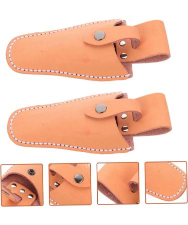 Minkissy 6 pc Garden Shear Belt Pocket Holster - Leather Tool Holder for Garden Clips - Durable Cowhide Belt Pouch - Buy Online on GoSupps.com