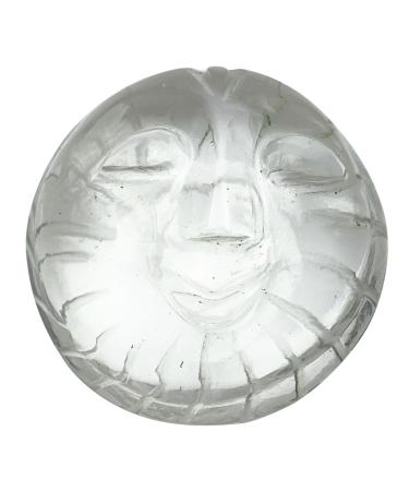 Sun Figurine Indian Statue Car D cor Crystal Clear Carved Car Dashboard Gift Clear-9