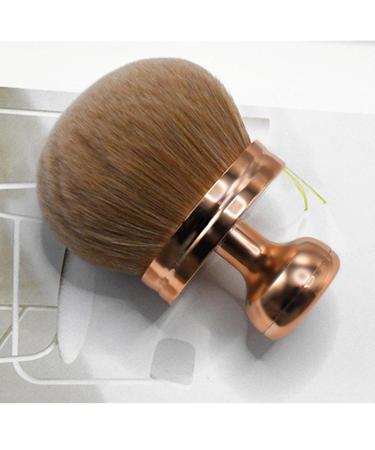 Mushroom Head Makeup Brush - Soft Loose Powder Brush with Rose Gold Electroplated Handle for Blush & Powder | Portable & Versatile - Buy Online on GoSupps.com