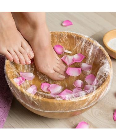 Noverlife 100PCS Disposable Pedicure Spa Liners - Clear Plastic Foot Tub Liners for Salon, Hotel, and Home Use - Buy Online on GoSupps.com