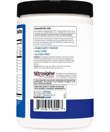 Nutricost Pre-C Pre-Workout Complex with Creatine (Blue Rasberry | 30 Servings) Powder - Boost Fintess Routines 450g 1 Pound (Pack of 1) - Buy Online on GoSupps.com