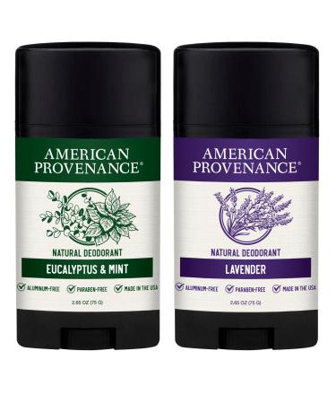 American Provenance Eucalyptus & Mint and Lavender Deodorant Bundle