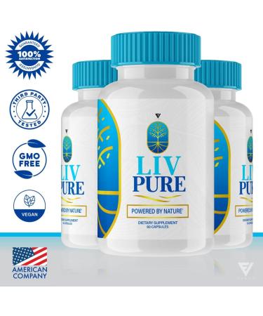 Fyvus Liv Pure Capsules (2 Pack) - Liver Detox & Weight Loss Supplement - 120 Capsules for Cleanse & Hydration Support - Buy Online on GoSupps.com
