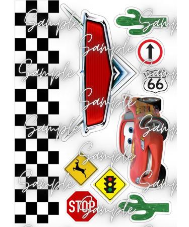 Cars edible cake topper edible print desig 2 - Buy Online on GoSupps.com