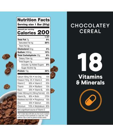 ZonePerfect MACROS Chocolatey Cereal Bars - 5 Pack (1.76 oz Each) | High Protein Snack - Buy Online on GoSupps.com