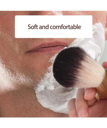 Beard-Razi Professional Shaving Brush | Portable Wooden Hairdressing Brush | Best Father's Day & Birthday Gift for Home Salon - Buy Online on GoSupps.com