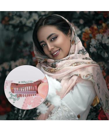 12pcs Brown Wig Clips with Safety Pins | Strong 10-Teeth Hair Extension Snap Combs for Secure Hold | Ideal for Girls, Women, Hijab, Tikka - Buy Online on GoSupps.com