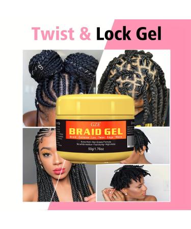 Shop GZE Extra Hold Braid Loc & Twist Gel for 4C Hair - Tames Frizz & Edges Paraben-Free | Travel Size - Buy Online on GoSupps.com