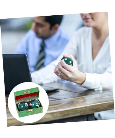 Partykindom 4-Piece Health Massage Handball Gemstone Baoding Balls - Metal Stress Relief Device for Adults - Buy Online on GoSupps.com