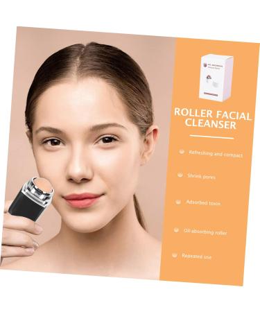 Beatifufu 1pc Facial Oil Absorbing Ball Facial Massager Oil Absorbing Roller Facial Oil Control Tool Makeup 5x2.8cm Black - Buy Online on GoSupps.com