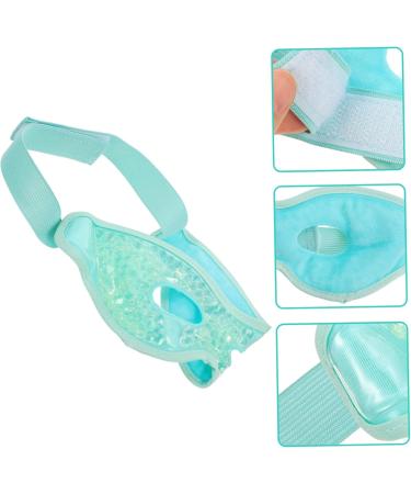 Beavorty Soft Cold and Hot Compress Mask Beauty Eye Cover Reusable Gel Eye Mask Ice Eye Mask Half Face Mask for Women Light Green - Buy Online on GoSupps.com
